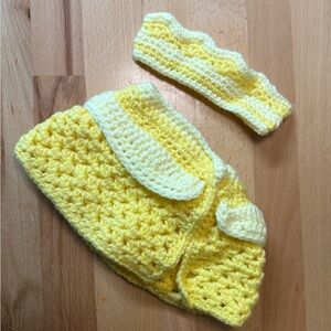 Handmade Newborn Bell Diaper Cover/Photo Op